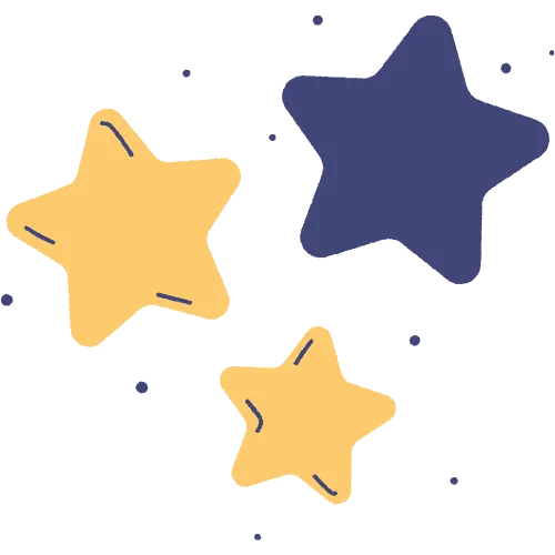3 stars, representing trust
