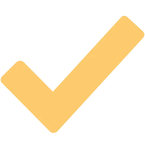 a gold checkmark