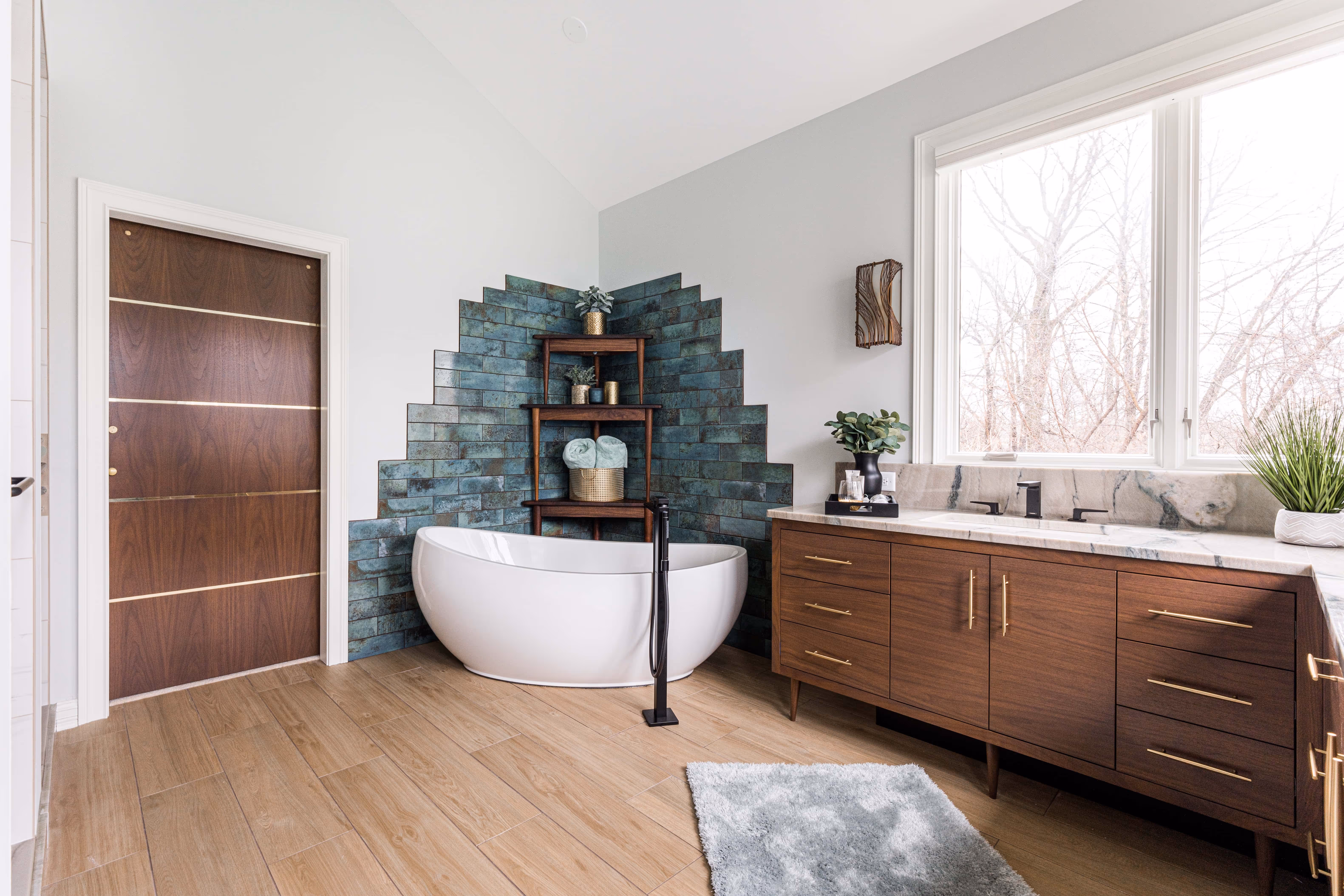Classic master bathroom remodel in Geneva, IL