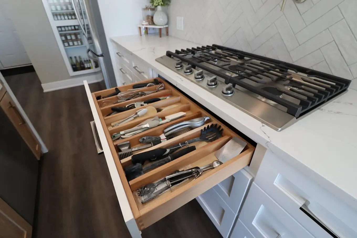 a kitchen drawer