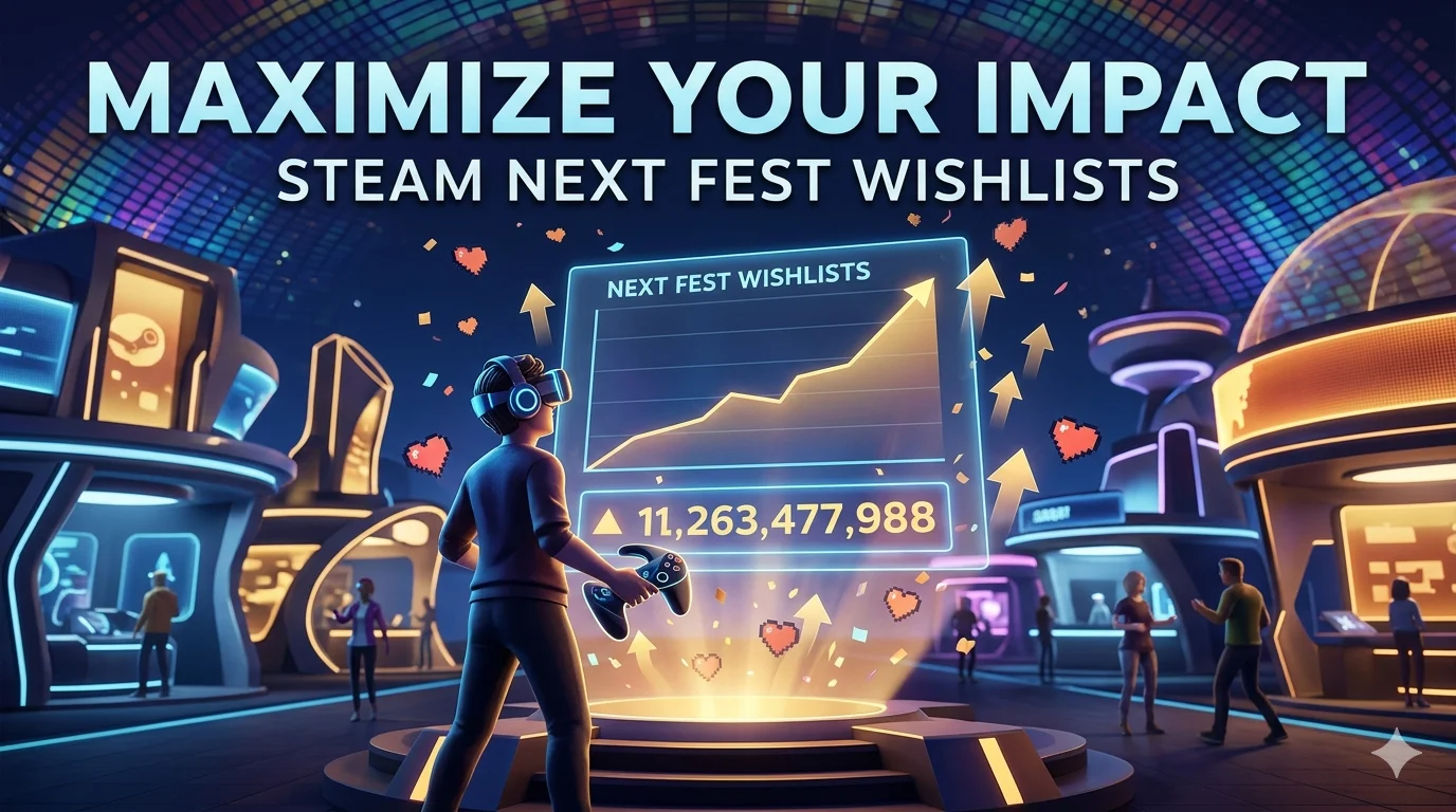 Steam Next Fest wishlist growth strategy for game developers
