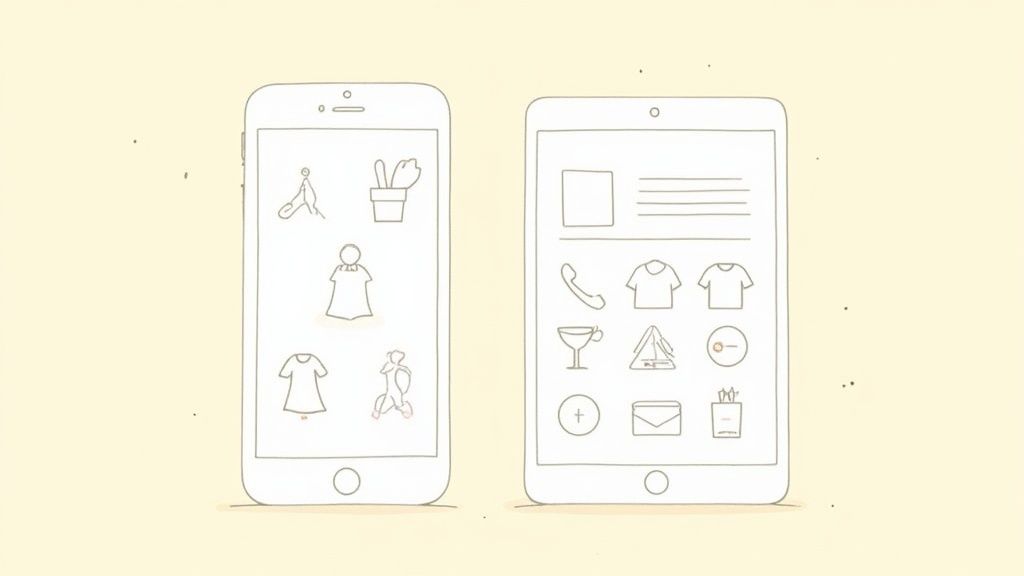 Une femme utilisant un ordinateur portable pour une formation en ligne, avec des écouteurs