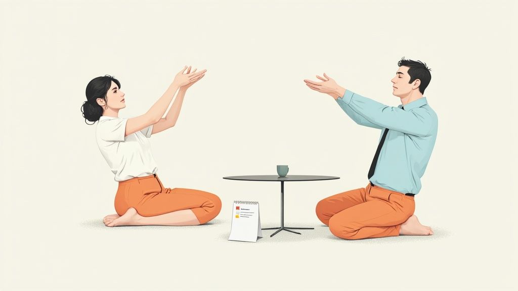 Une personne écrivant sur un tableau blanc pendant une session de formation interactive.