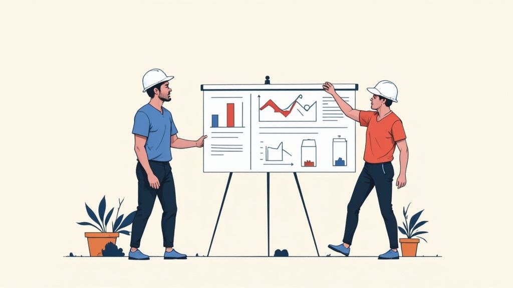 Un inspecteur vérifiant des documents dans un restaurant, illustrant le contrôle sur site.