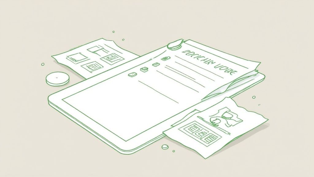 Une personne organisant des dossiers et des documents sur un bureau, symbolisant la préparation à une inspection.