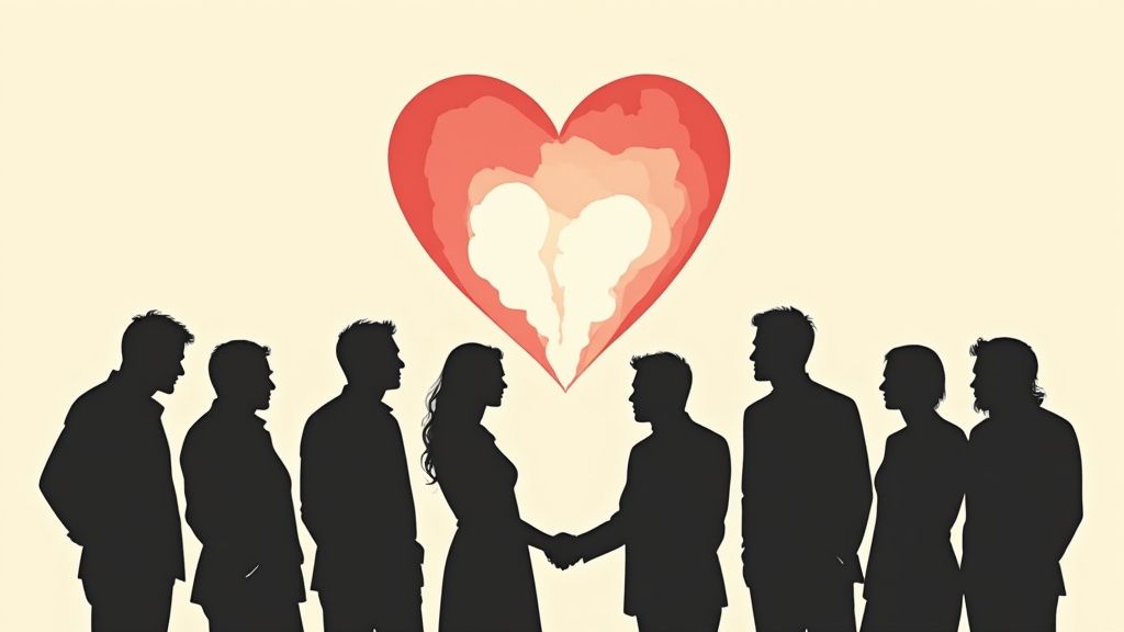 Une équipe souriante et engagée, illustrant le bien-être au travail obtenu grâce à un bon suivi des indicateurs de performance RH.