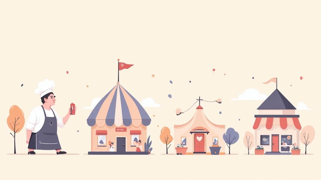 Un groupe d'employés de divers secteurs, souriants et bien organisés