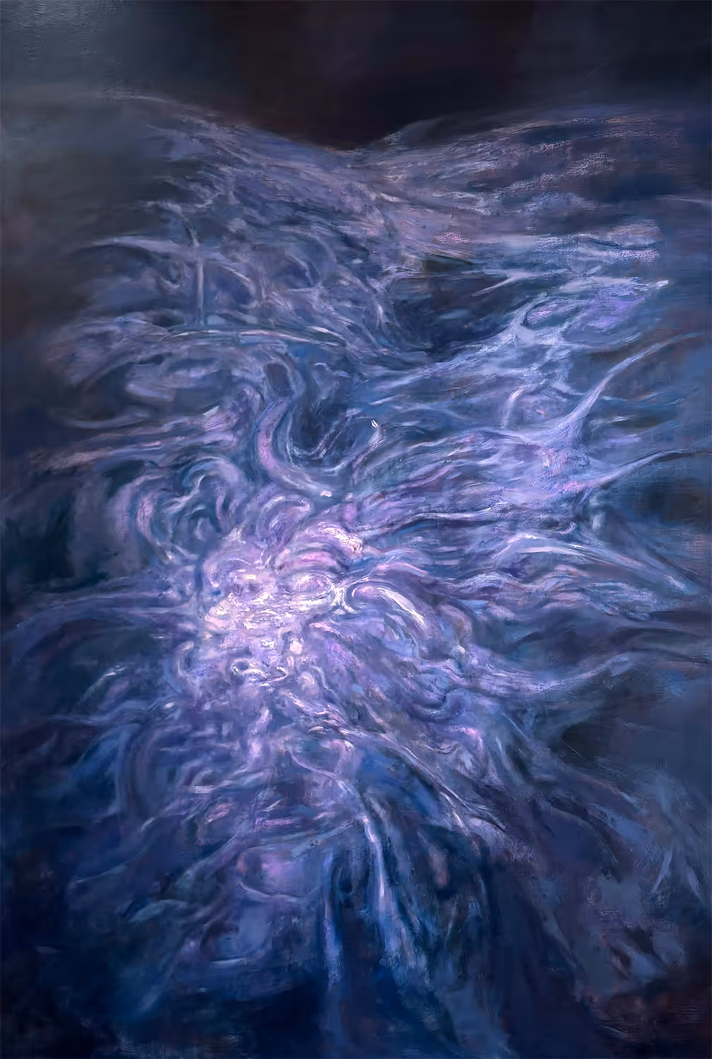 A visual from Calamity, a painting executed by Thai artist Warot Jarusirikul