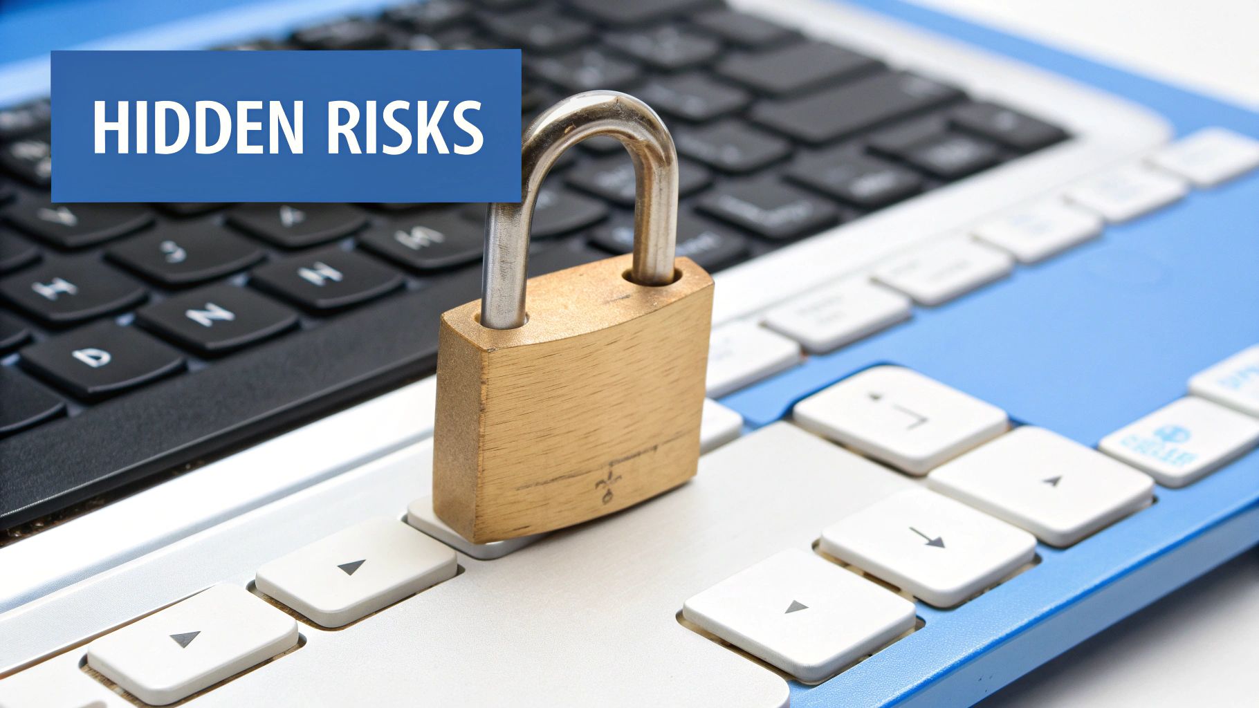 A stylized graphic showing interconnected nodes representing a network, with some nodes highlighted in red to signify vulnerabilities.