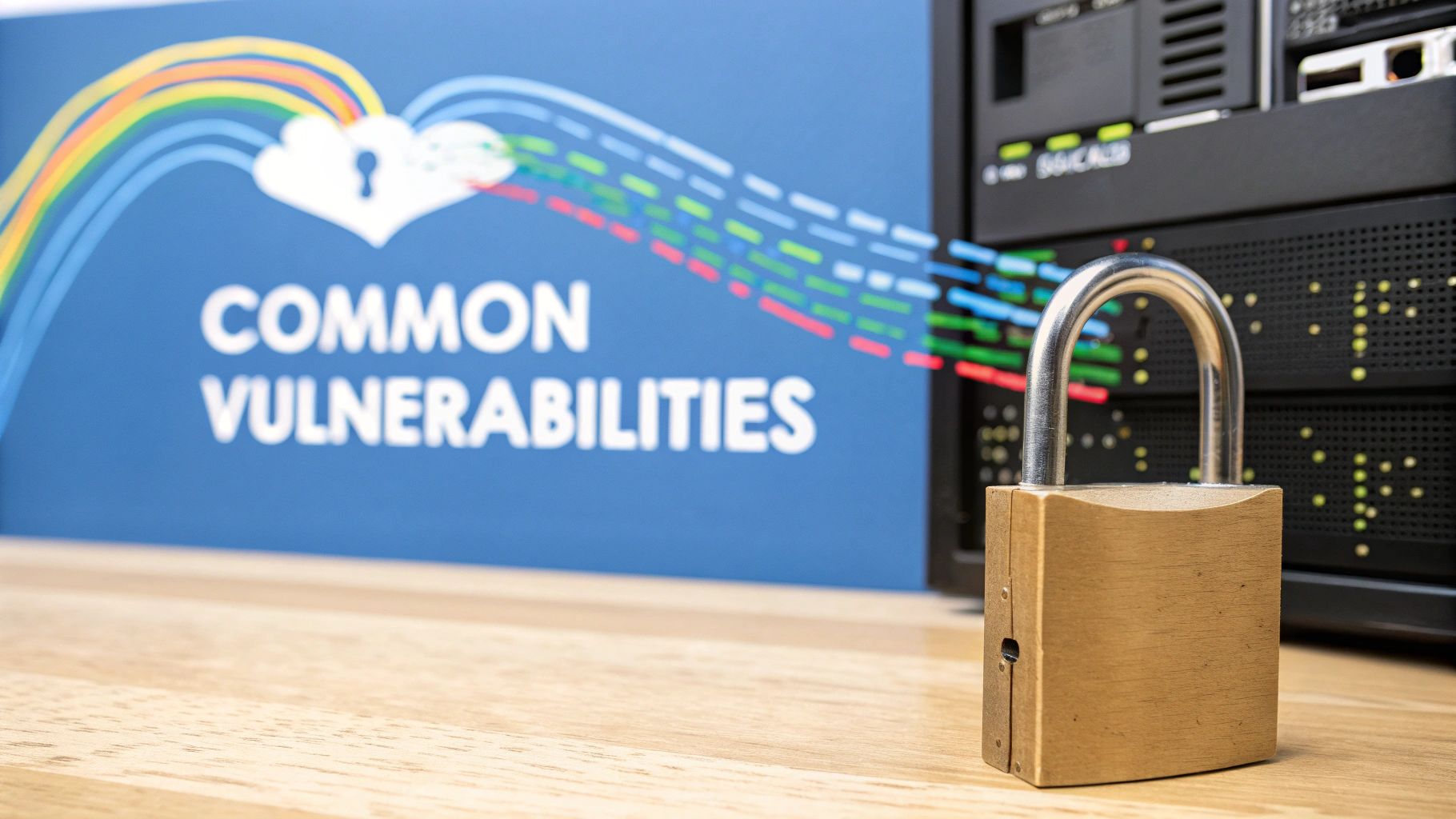 Cybersecurity expert identifying vulnerabilities on a screen