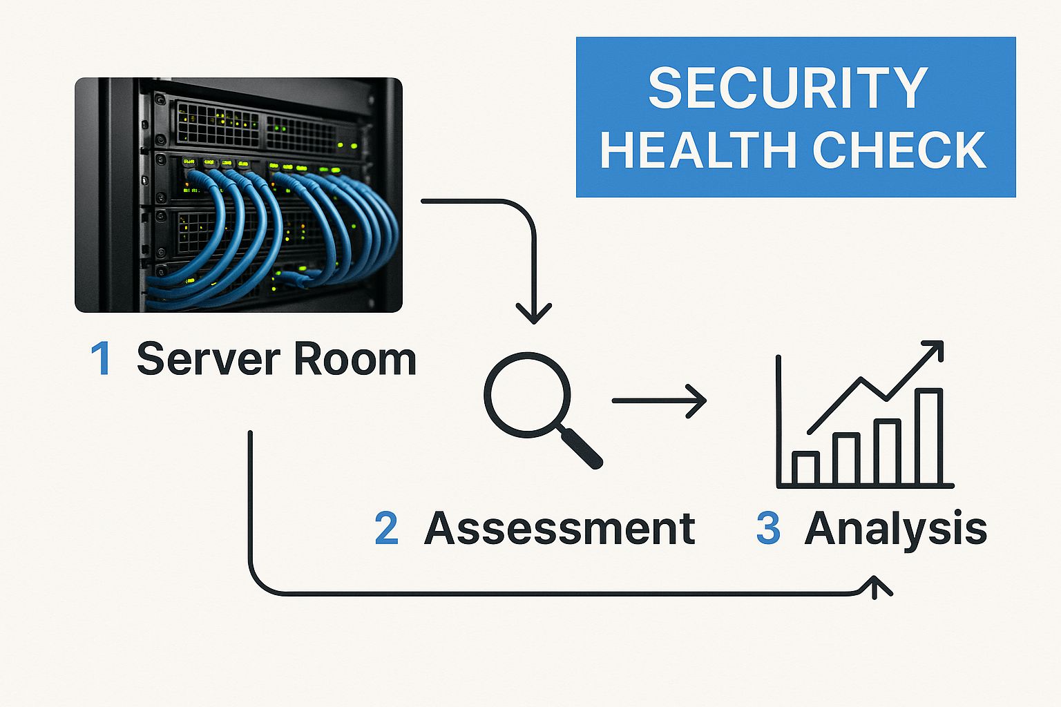 Infographic about network security audit