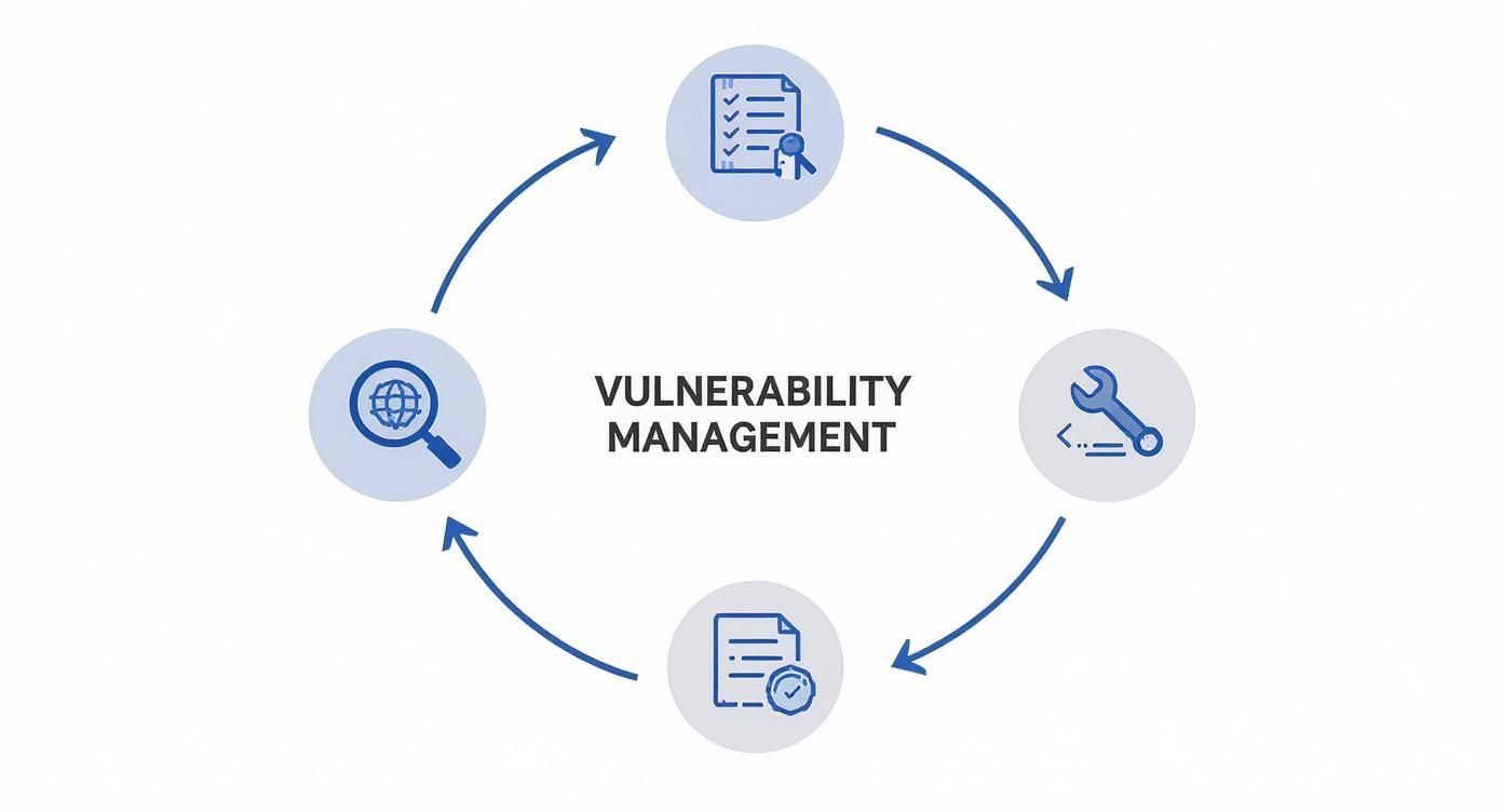 Infographic about vulnerability management program plan