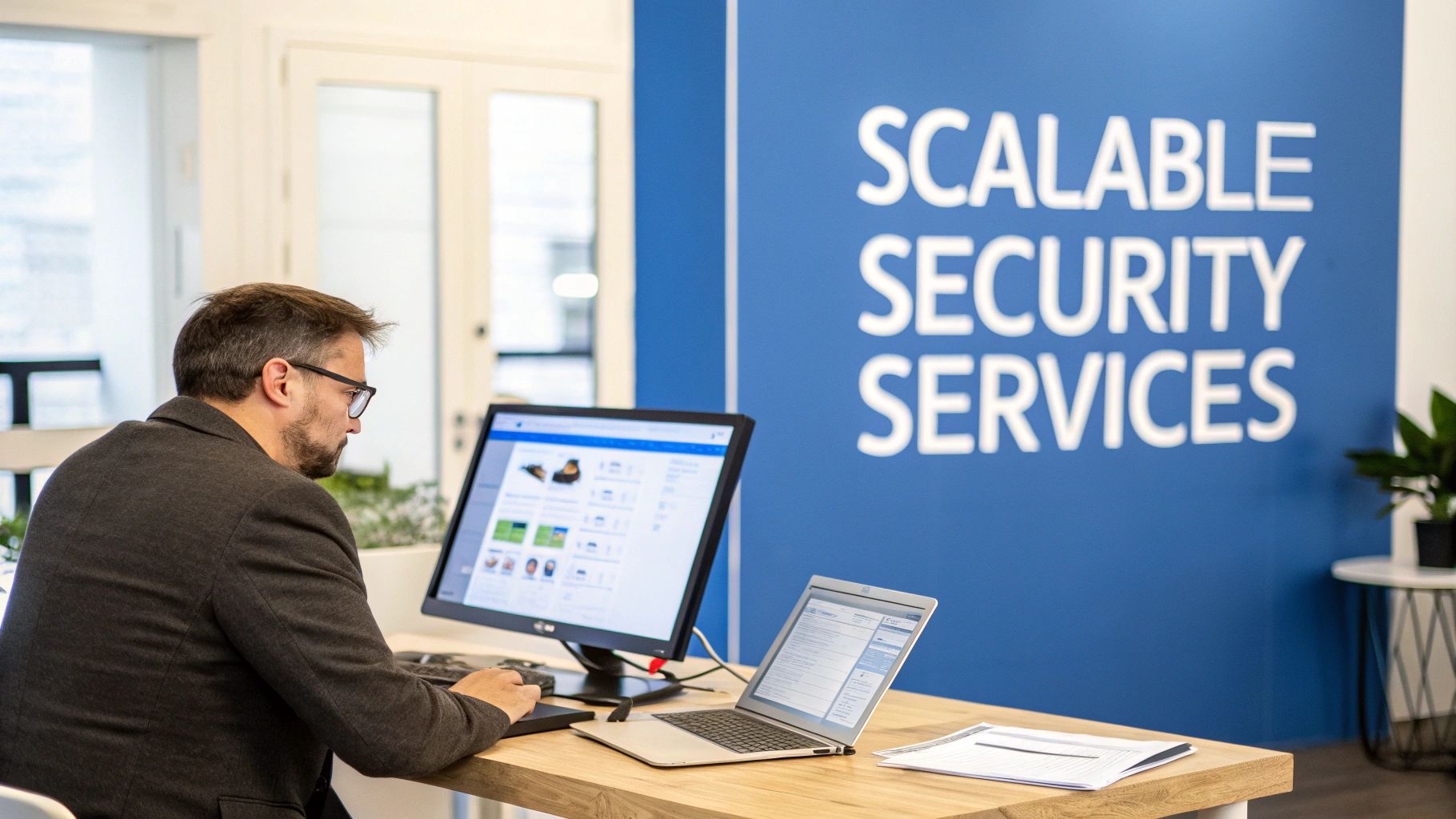 A group of diverse IT professionals collaborating in a modern office, representing a stronger MSP business.