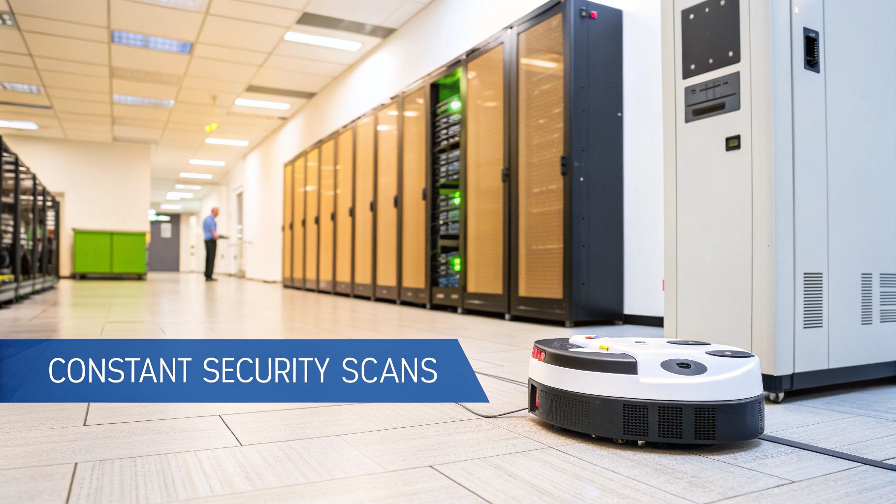 An abstract image representing the concept of automated penetration testing with digital nodes and connections.