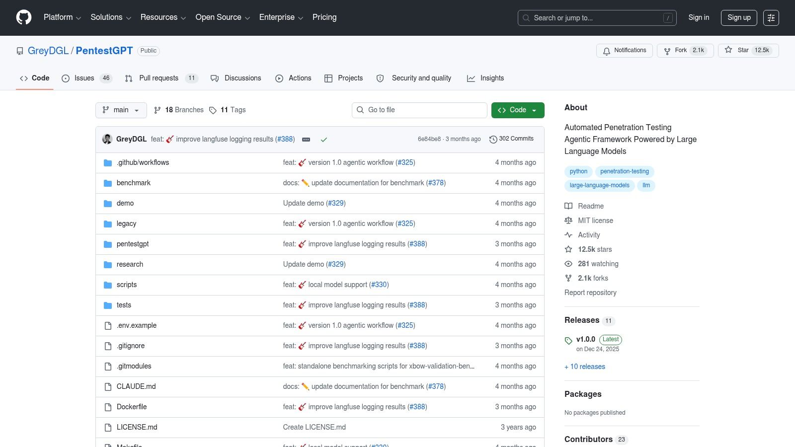 PentestGPT (Open Source, LLM-Assisted Pentesting)