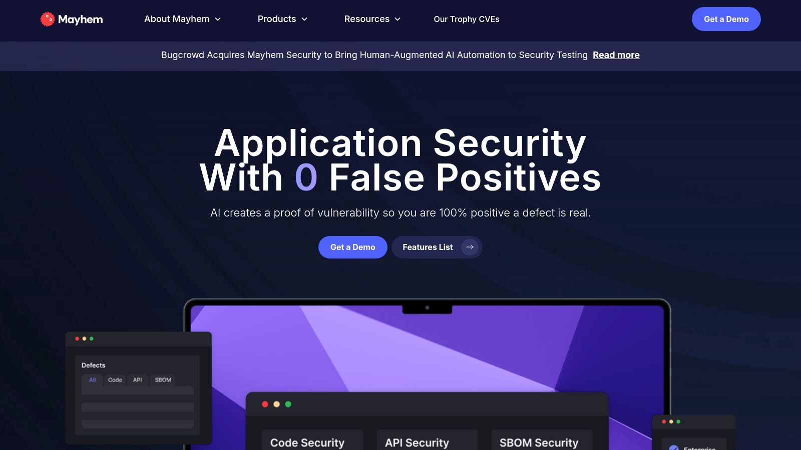 ForAllSecure - Mayhem (AI Fuzzing for Code/APIs)
