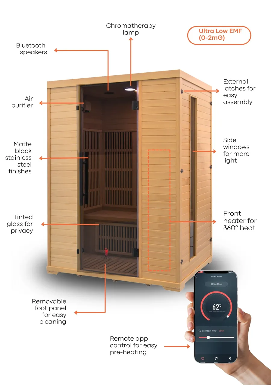 Forge 3 person infrared sauna