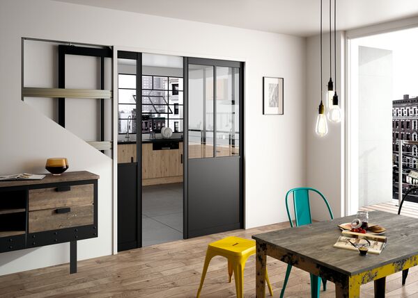 Châssis à Galandage 2 Vantaux pour Porte Coulissante | Sogal