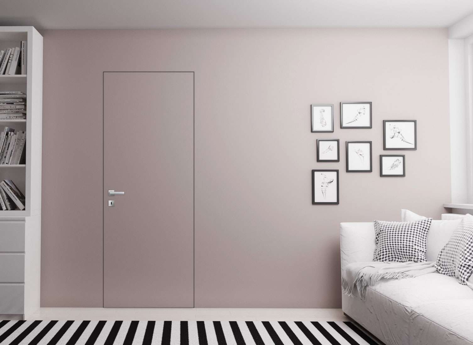 Porte intérieure Affleurante