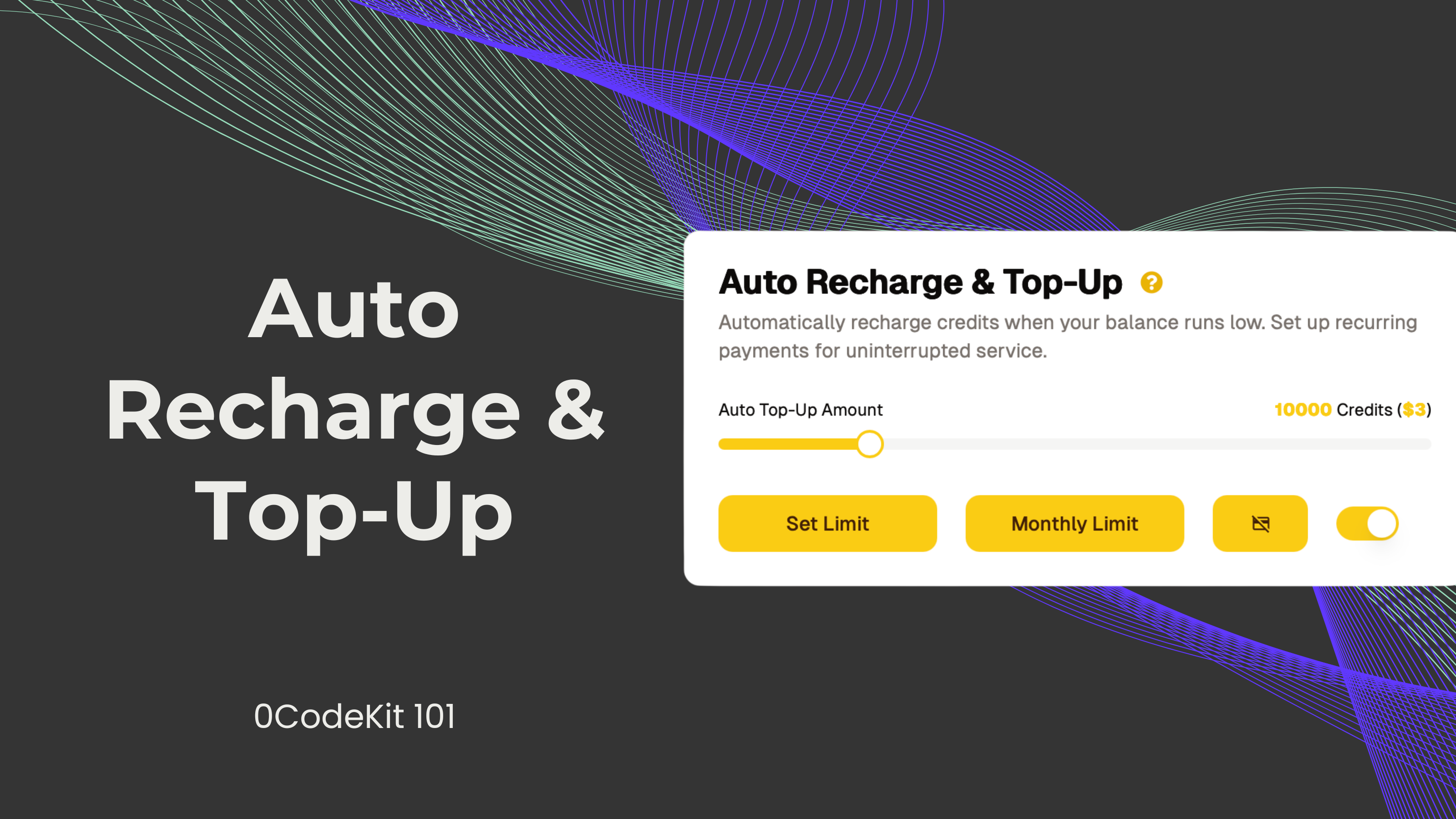 Auto Recharge & Top Up