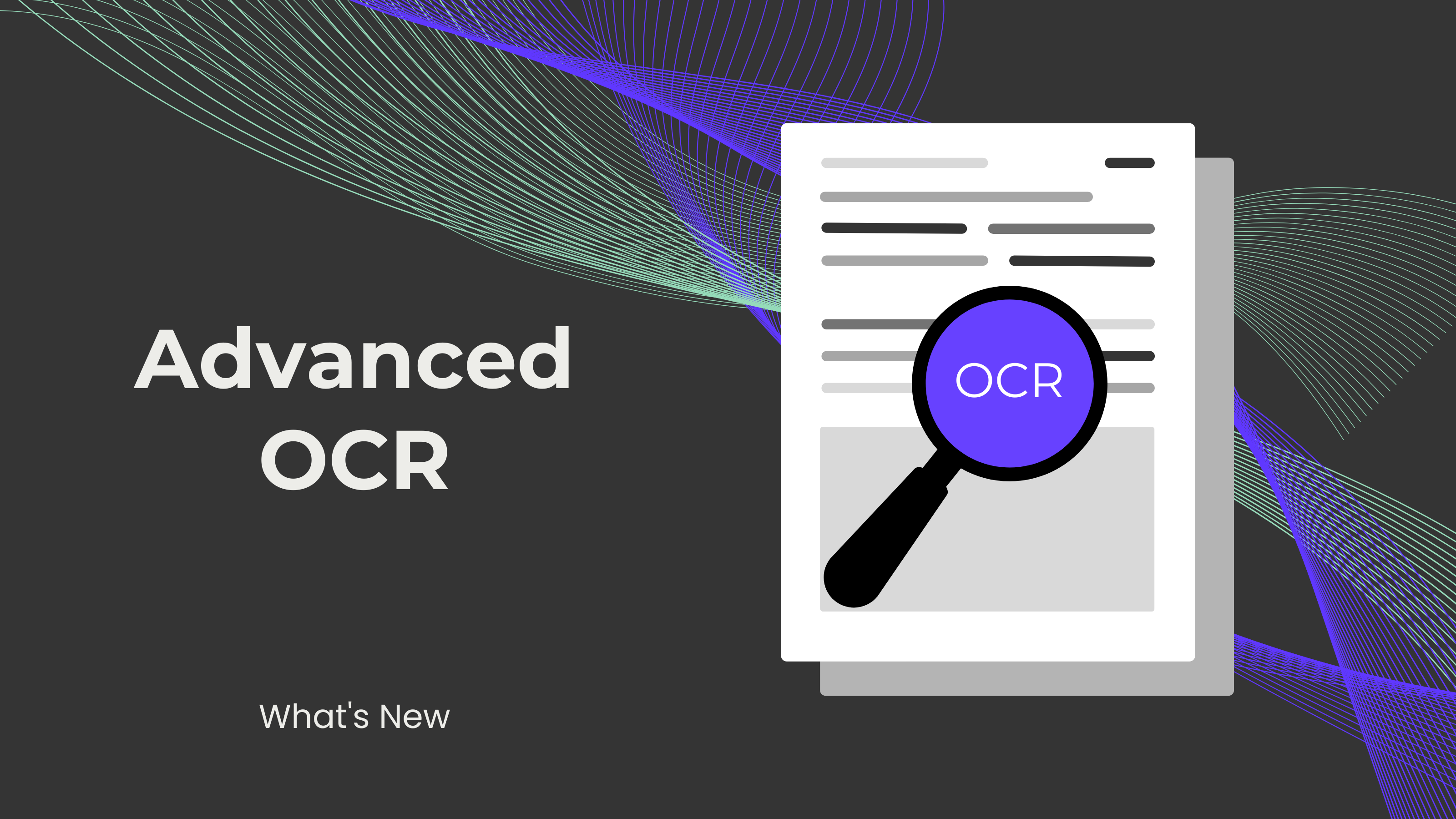 New Advanced OCR Endpoint