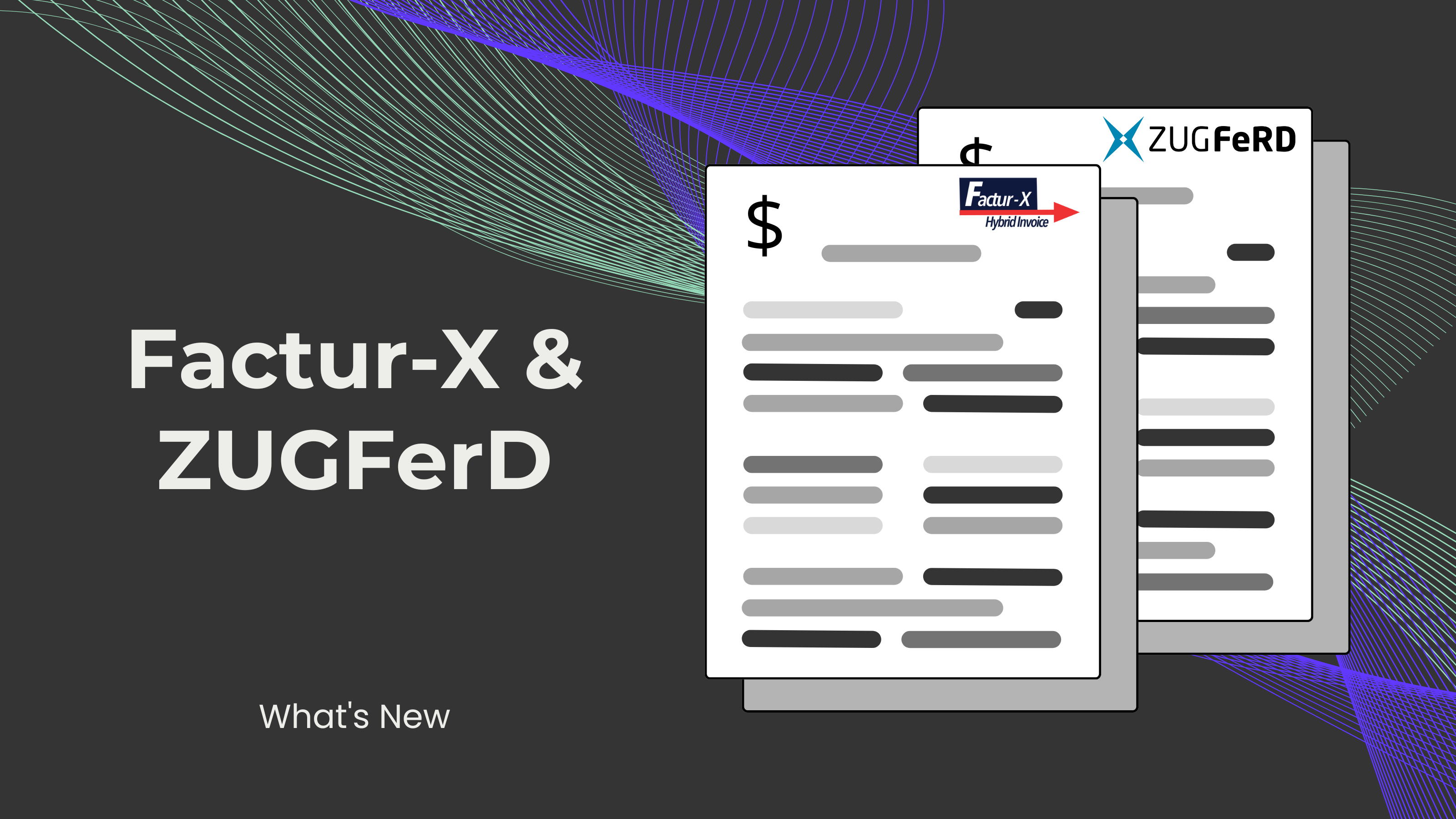 E-Invoicing with Factur-X and ZUGFerD