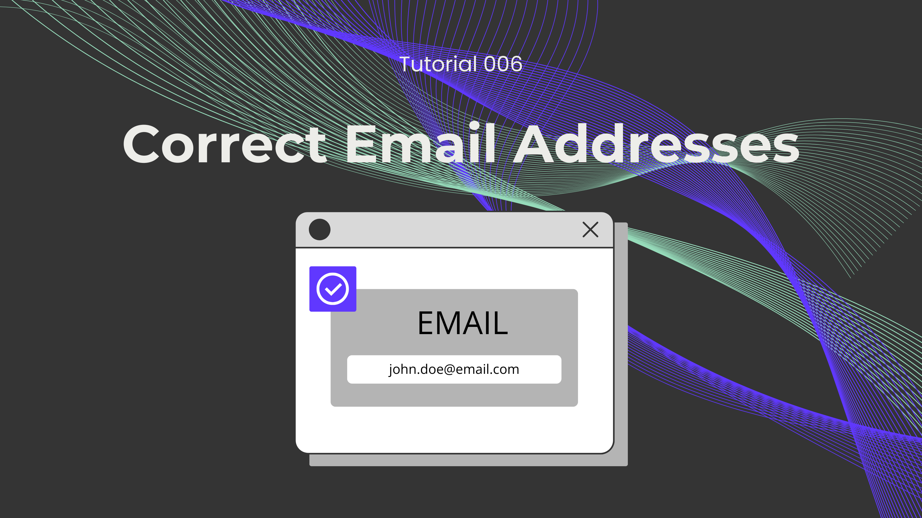 Email Validation Tutorial