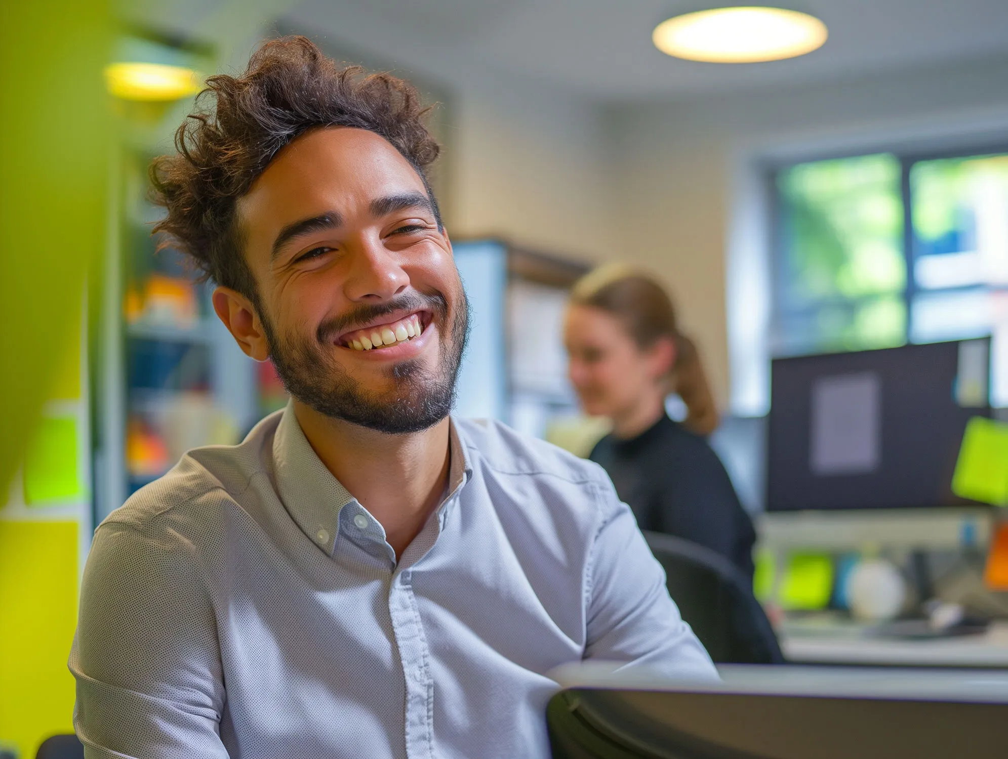 A man smiling