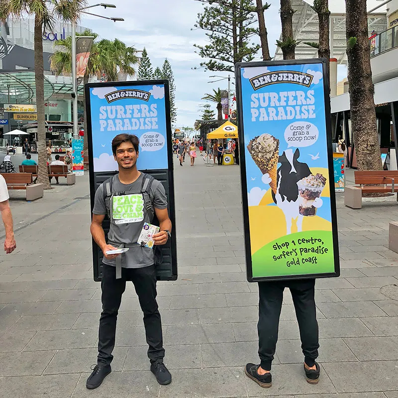 Human Billboard Advertising