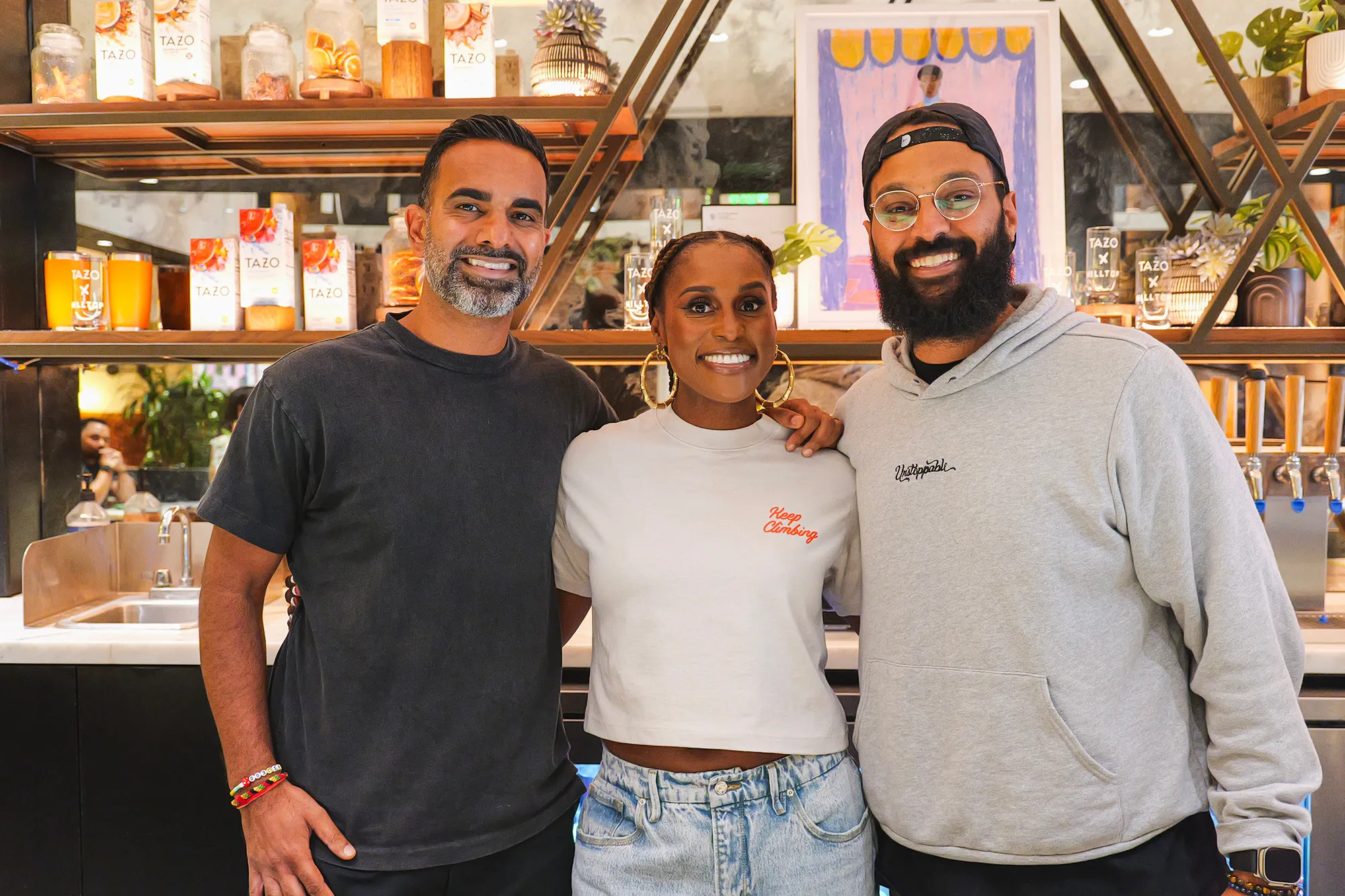Introduce consumers to Issa Rae’s TAZO tea recipe and launch the new partnership between the TAZO Café and Hilltop Coffee + Kitchen.