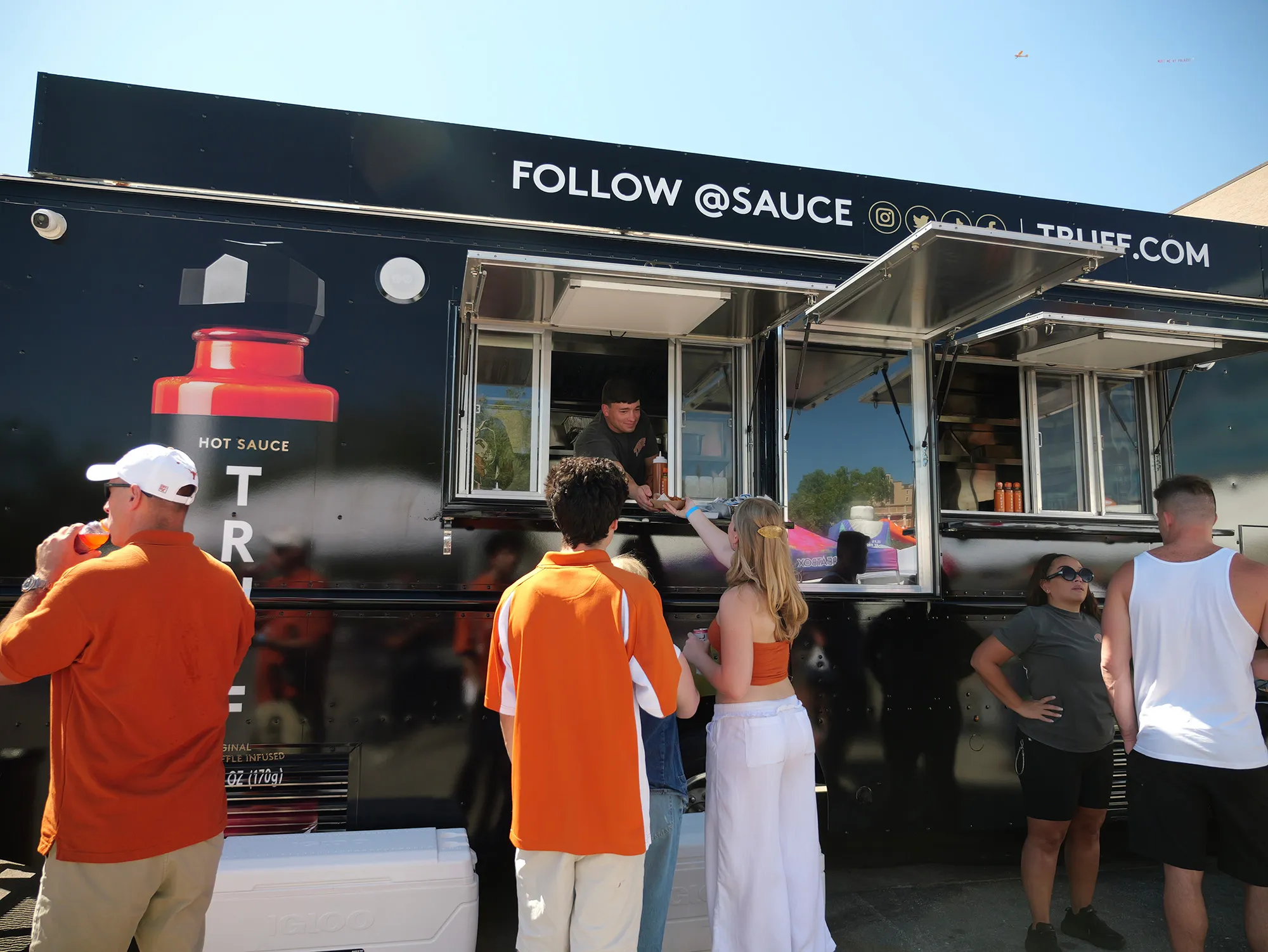 Feed a swarm of hungry Longhorns fans with chicken wings and tacos smothered in the new Truffalo Sauce. 