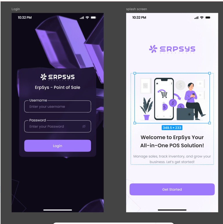 A mockup of a project