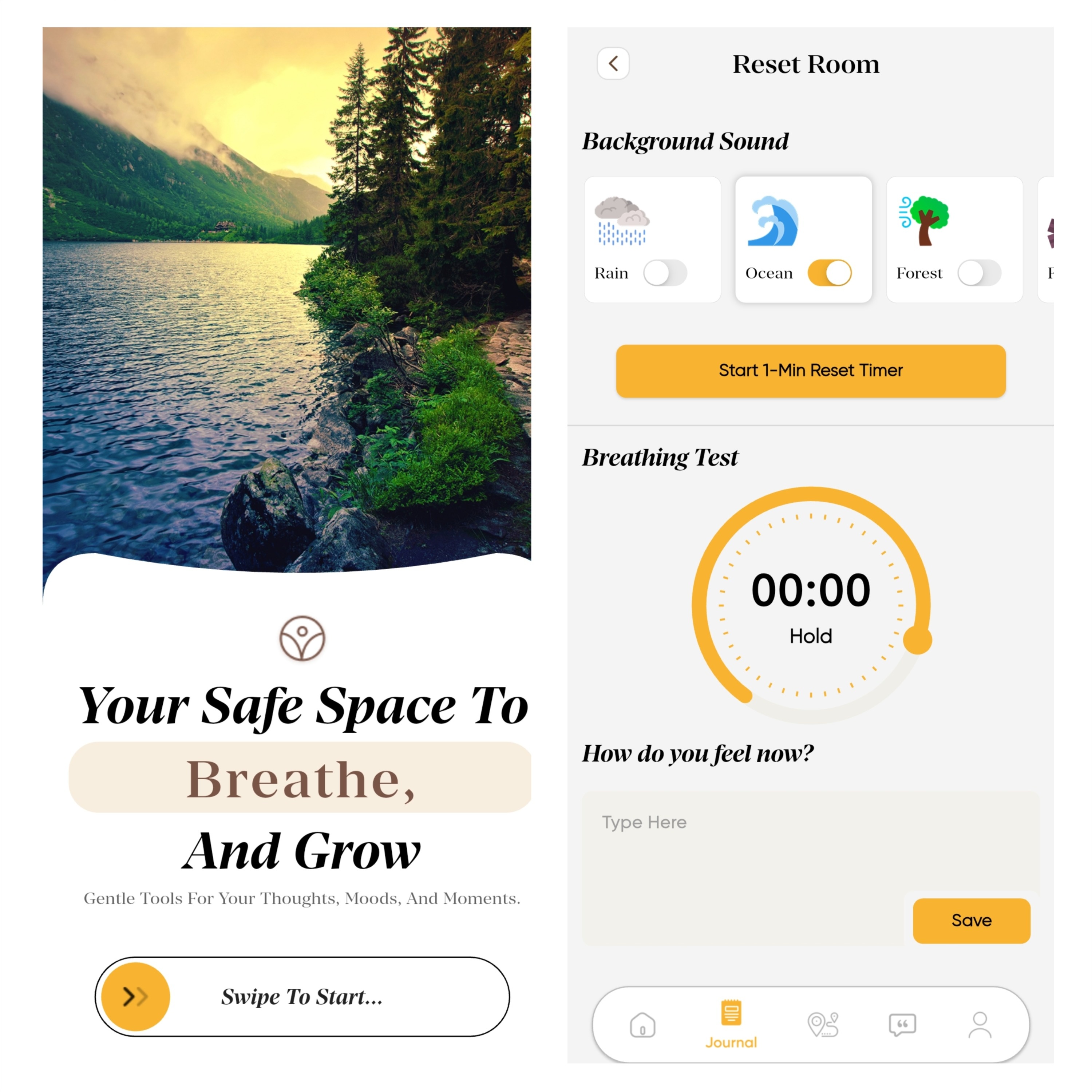A mockup of a project