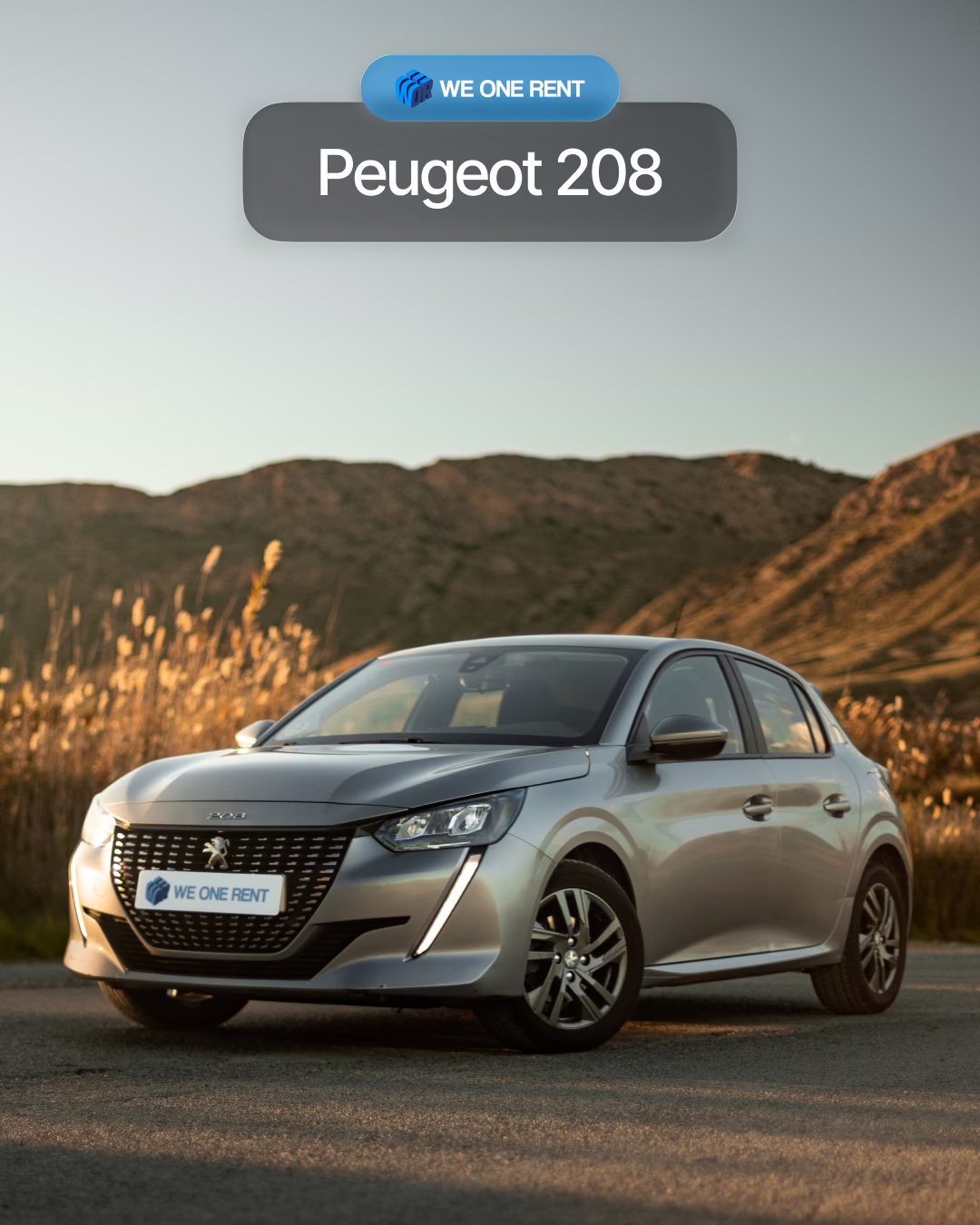Peugeot 208 rental in Alicante - no deposit car hire Spain | WeOneRent