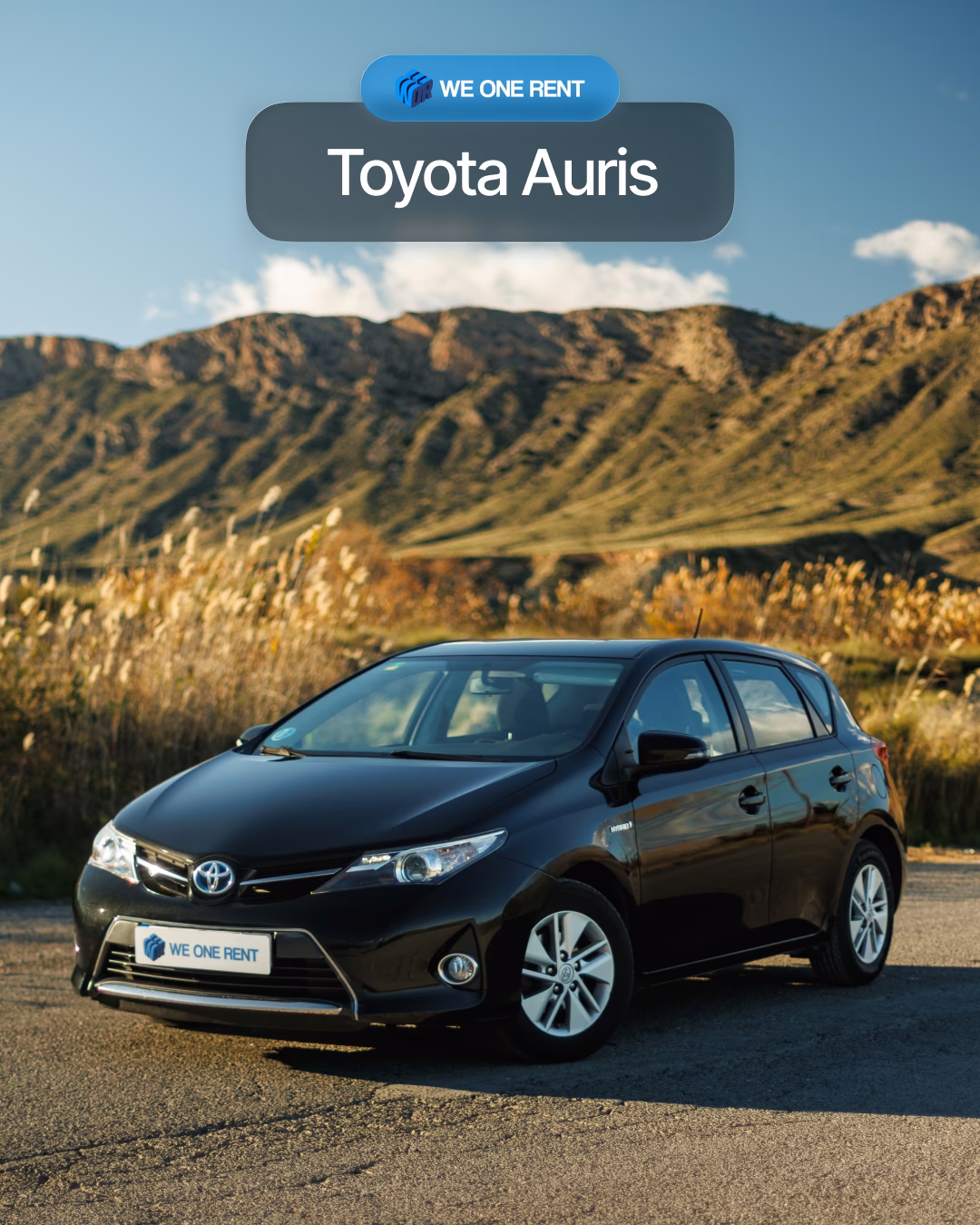 Toyota Auris rental in Alicante - no deposit car hire Spain | WeOneRent