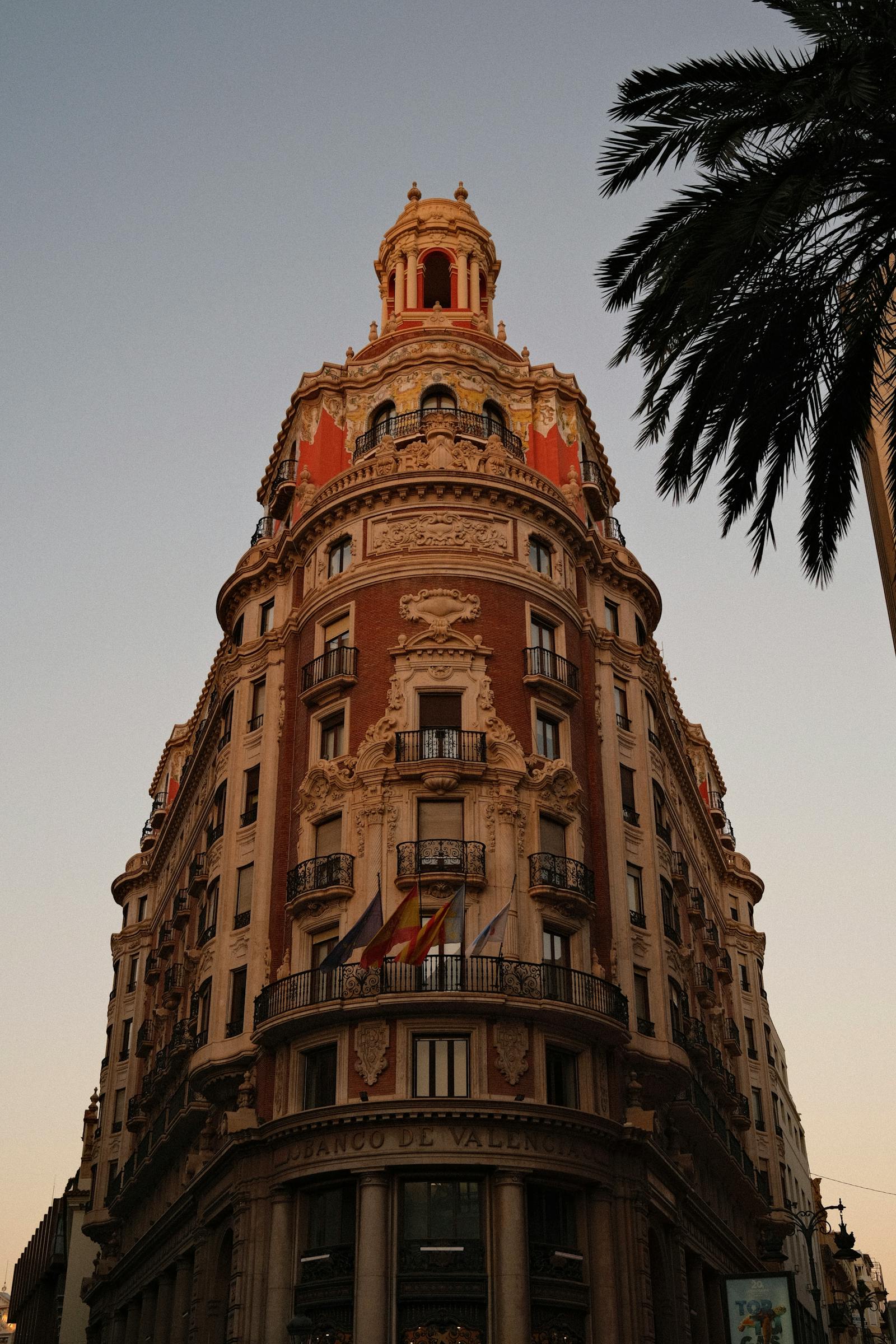 Banco de Valencia historic building - no excess car rental Spain