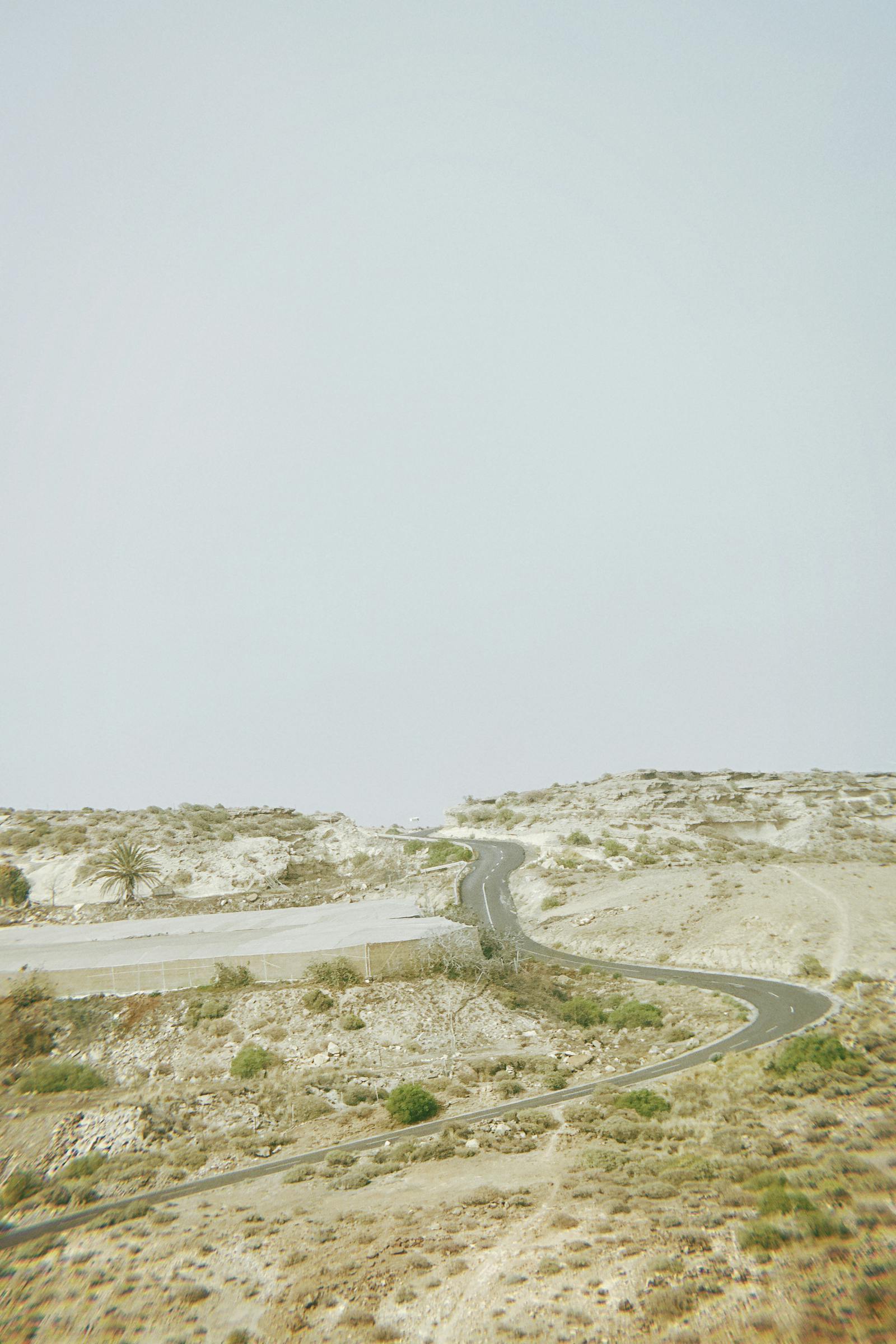 Spanish open road desert landscape - car rental Spain under 25