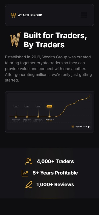 Website screenshot mobile