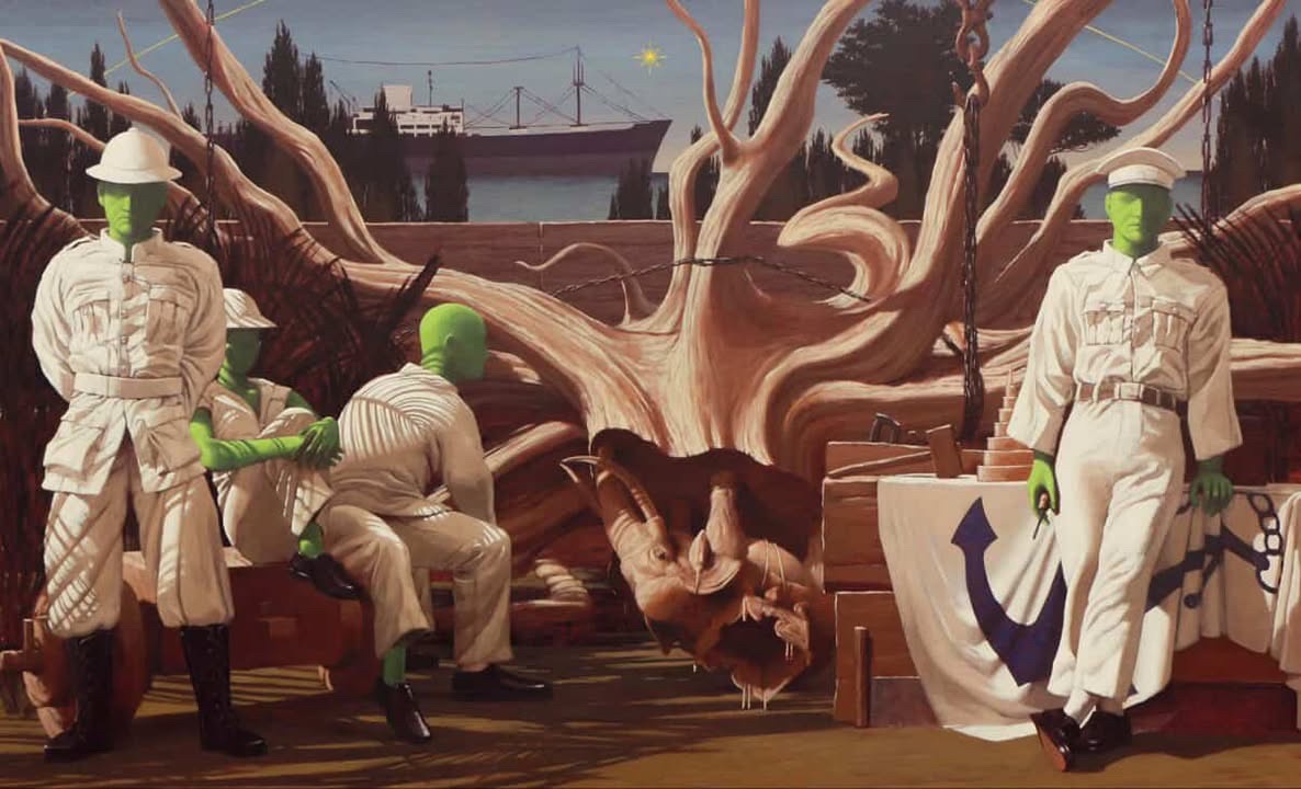 Souvenir from Afar No.01, 2024  Oil on canvas  165 x 100 cm