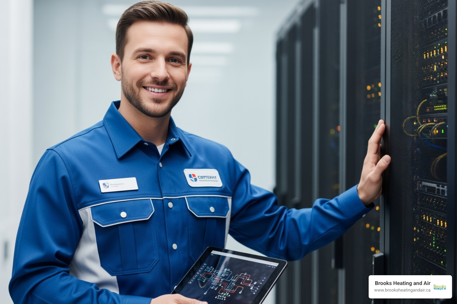 Image of a friendly, professional technician in uniform - water heater installation milton Image of a friendly, professional technician in uniform - water heater installation milton