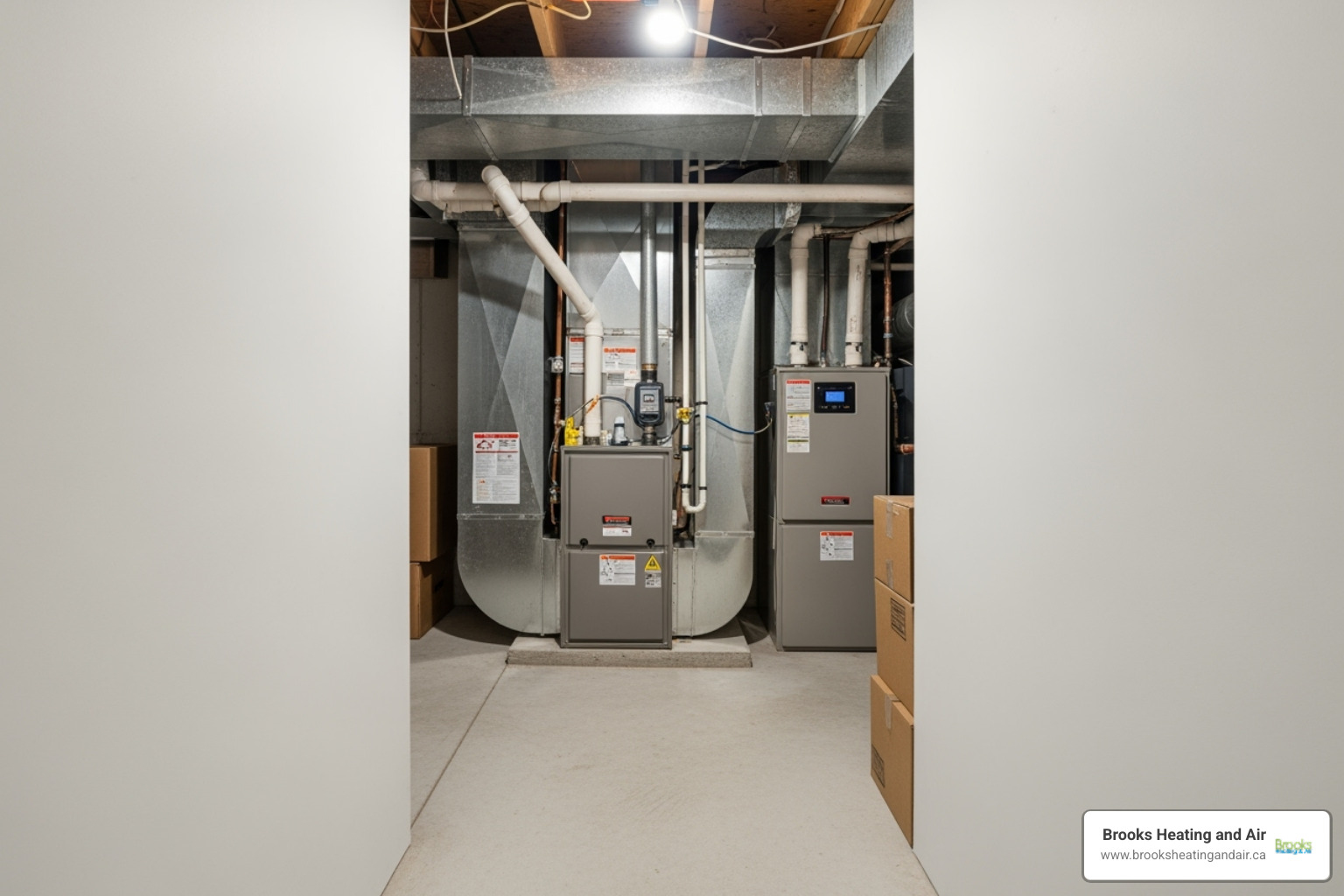 clear path to an indoor furnace/air handler - emergency ac repair georgetown