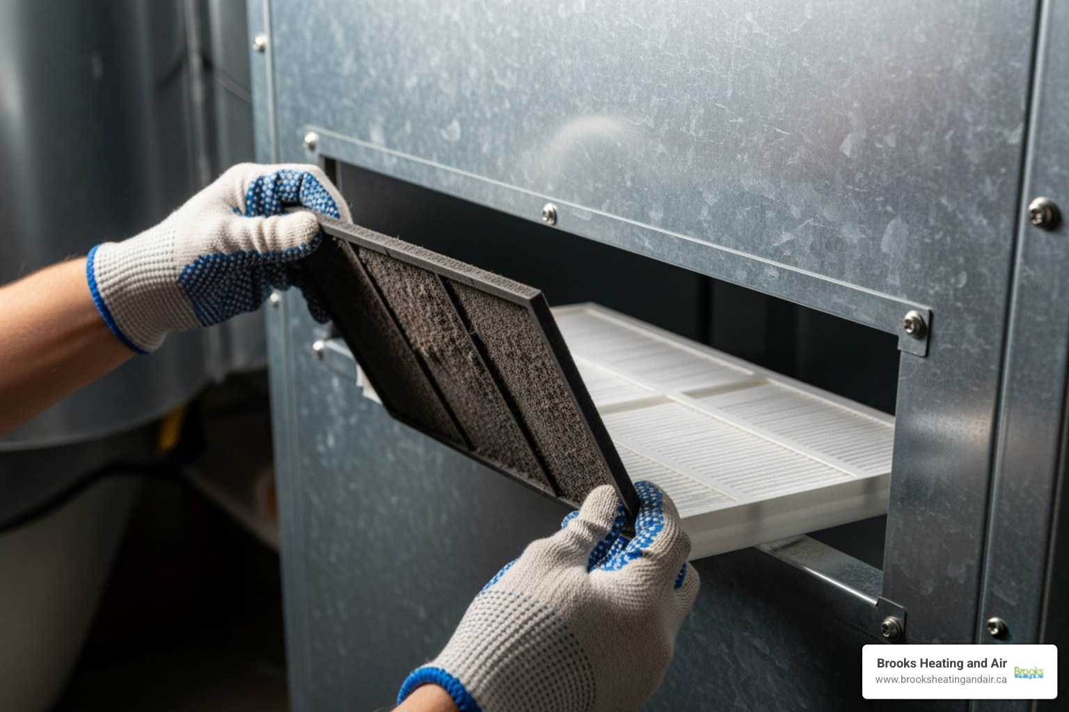 changing an air filter - emergency ac repair georgetown