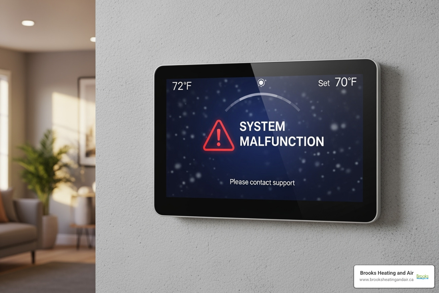 a thermostat displaying an error message - 24/7 heating repair acton a thermostat displaying an error message - 24/7 heating repair acton