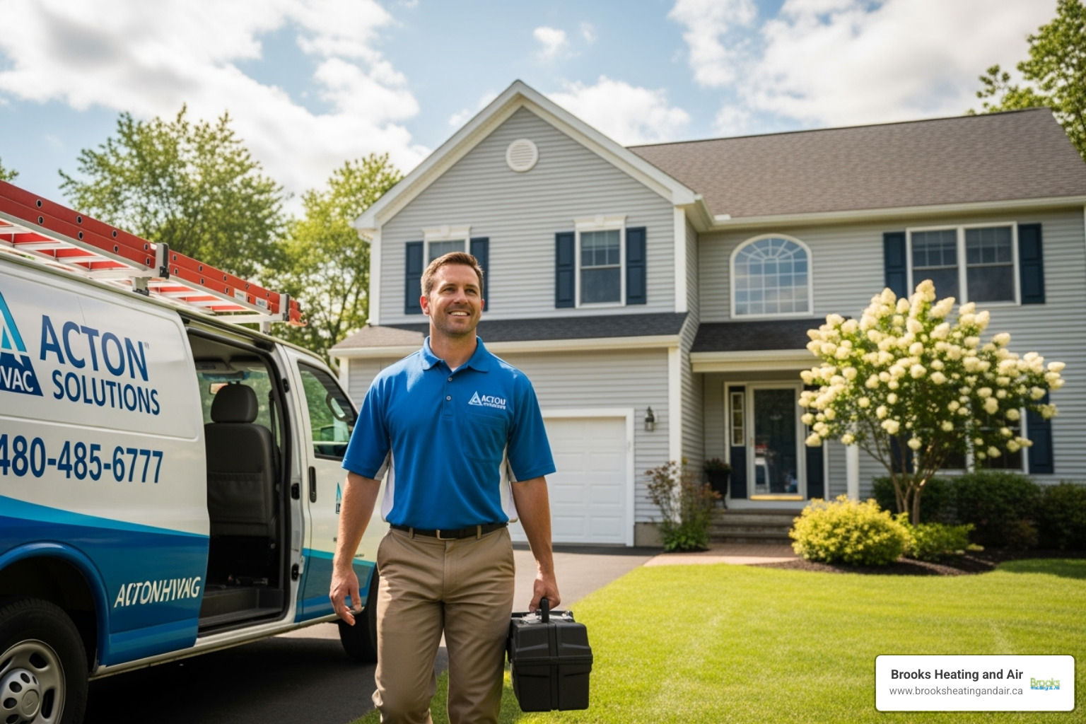 a friendly technician in a branded van arriving at an Acton home - 24/7 heating repair acton a friendly technician in a branded van arriving at an Acton home - 24/7 heating repair acton