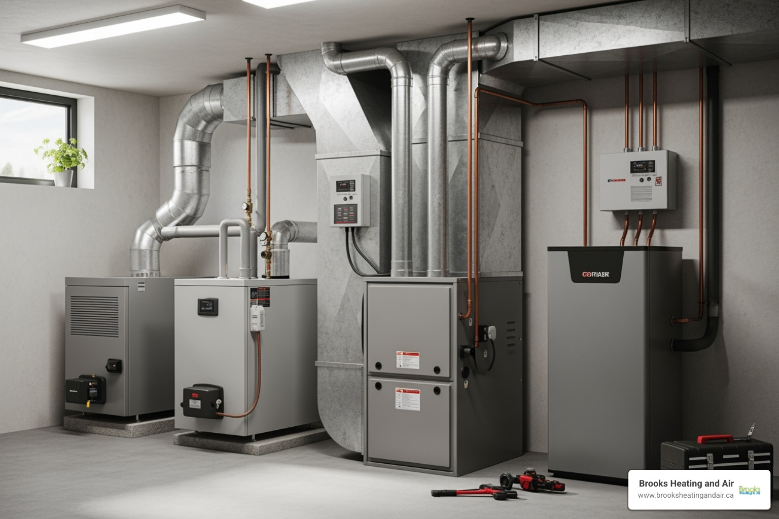 showing different types of heating units like a furnace, boiler, and heat pump - 24/7 heating repair acton showing different types of heating units like a furnace, boiler, and heat pump - 24/7 heating repair acton