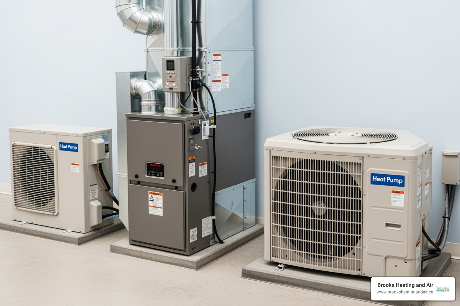 various HVAC units (furnace, AC, heat pump) - climatecare dealer ontario