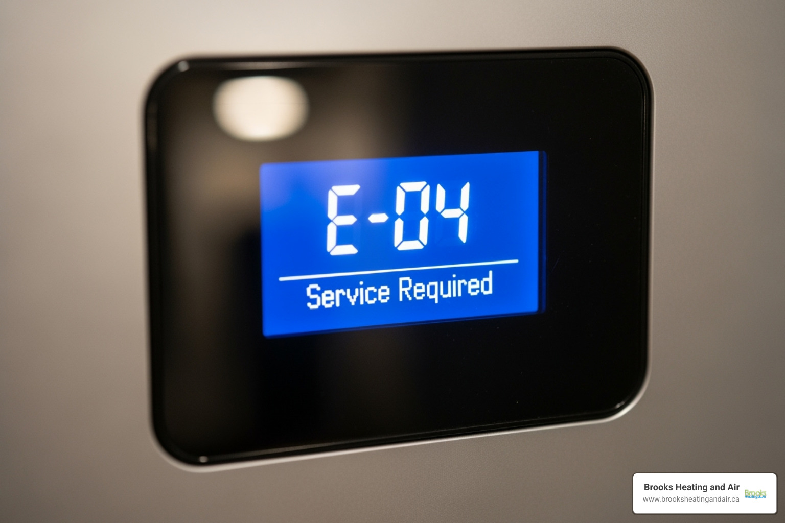 Tankless water heater digital display showing an error code - instant hot water repair