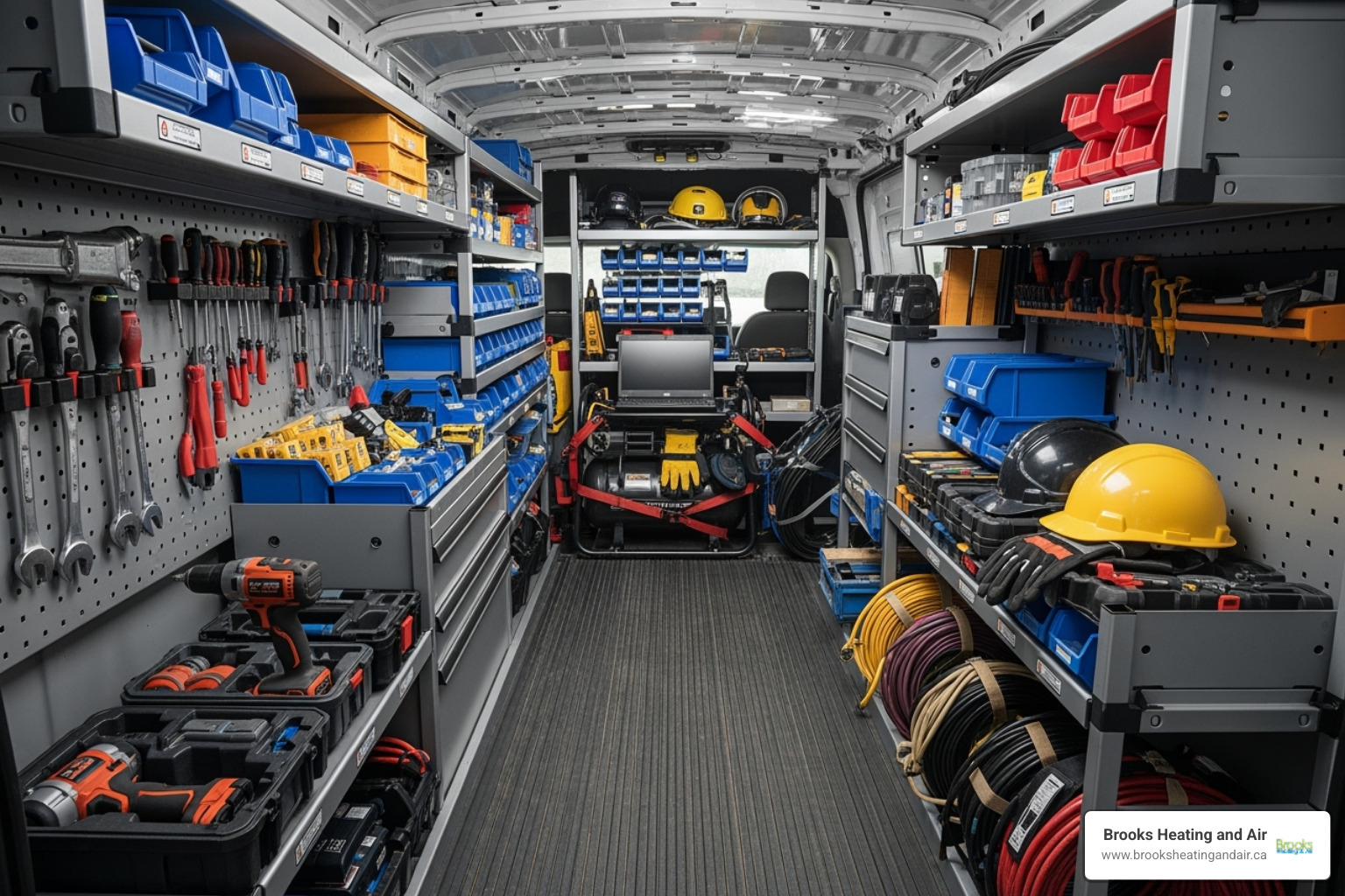 fully stocked service van ready for dispatch - fast water heater service