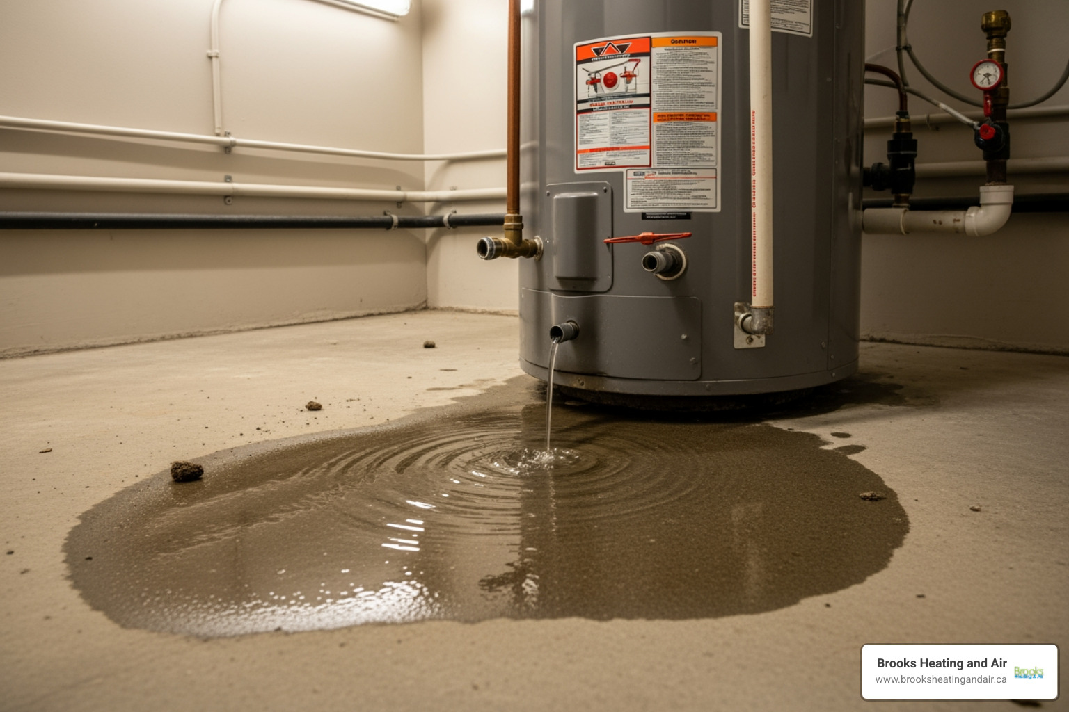 water leak at the base of a water heater tank - Water Heater Repair and Maintenance in Milton, ON water leak at the base of a water heater tank - Water Heater Repair and Maintenance in Milton, ON