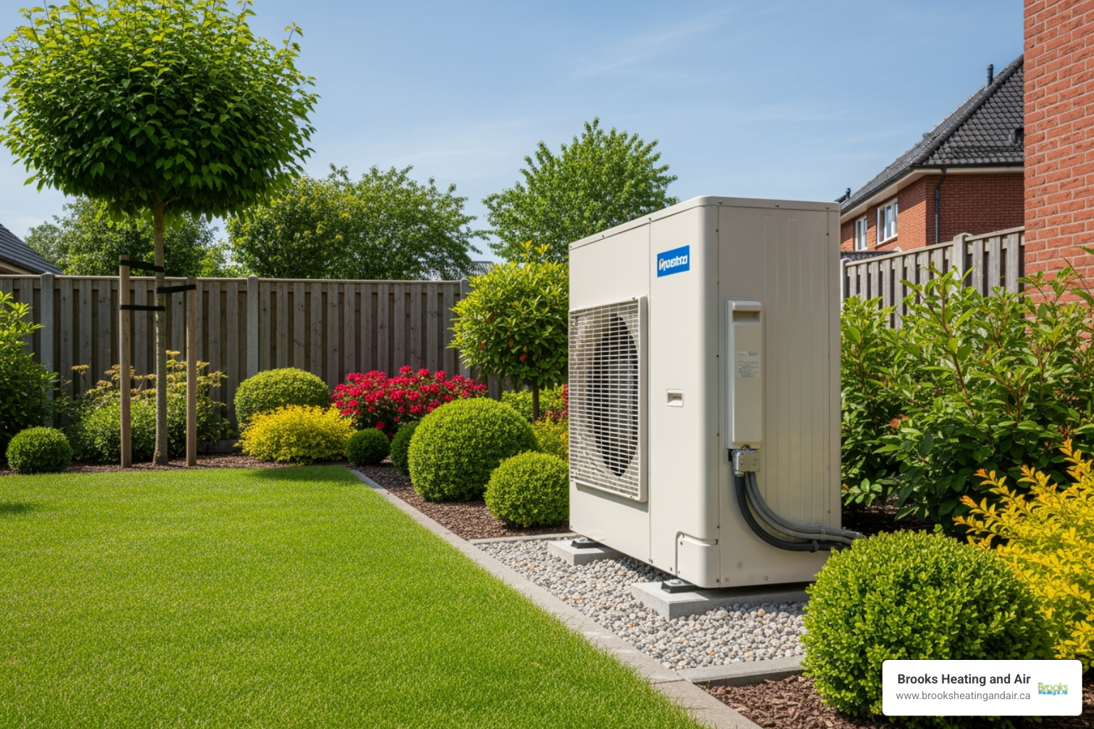 Clean, well-maintained outdoor heat pump unit - Heat pump repair company Clean, well-maintained outdoor heat pump unit - Heat pump repair company